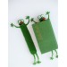  Crochet bookmark frog - unique 3D Kids reader gift. Funny & unique animal for all ages