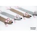 Creative Rat bookmark - crochet teacher gift, stocking stuffer bookmark white, gray & brown Mouse