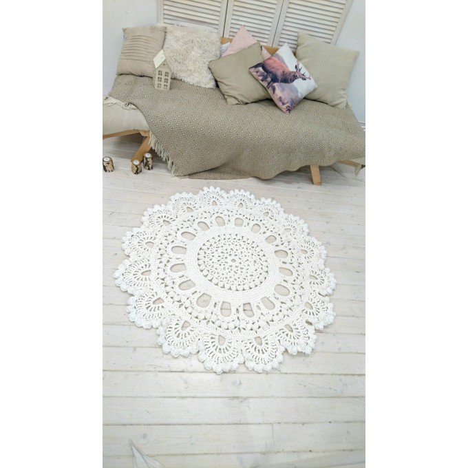 crochet	rug	floor mat carpet	white rug	round floor lace	baby rug	throw rug	circle rug	poliester carpet	3D rug	hooked rug	tapis	provance