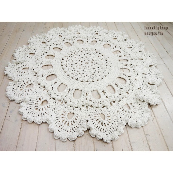 crochet	rug	floor mat carpet	white rug	round floor lace	baby rug	throw rug	circle rug	poliester carpet	3D rug	hooked rug	tapis	provance