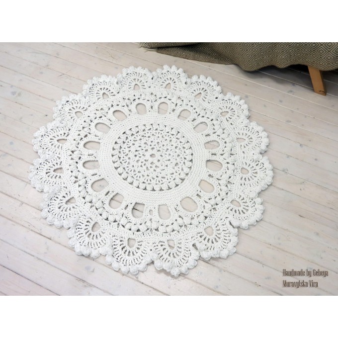 crochet	rug	floor mat carpet	white rug	round floor lace	baby rug	throw rug	circle rug	poliester carpet	3D rug	hooked rug	tapis	provance